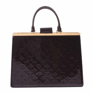Louis Vuitton Vernis Patent dEs Tote Bag Amaranth Purple Handbag